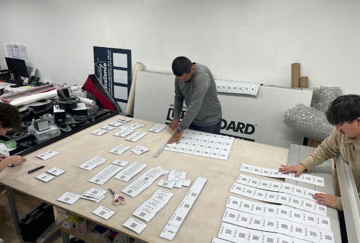 TM Signs And Graphics Excels In High-Volume Warehouse Bin Location Signage